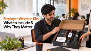 Branded employee welcome kit for new hires in Pakistan